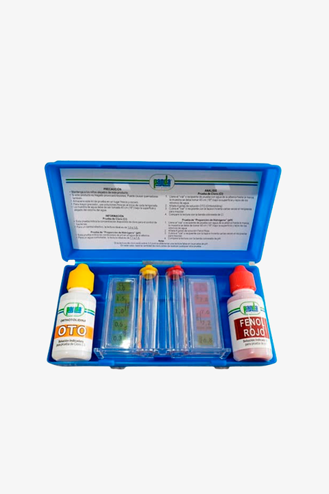 Kit analizador de cloro y pH